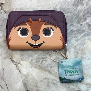 Loungefly Raya and the Last Dragon “Tuk Tuk” Kids Wallet - Purple and Brown